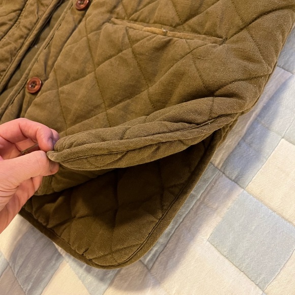 Micaela Greg polyfill quilted jacket in green/cedar size small - Picture 3 of 13